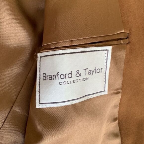 CHAMISTE Tan Sport Coat Blazer Classic Design Fully Lined w Pockets Men’s sz 44L - Picture 4 of 11